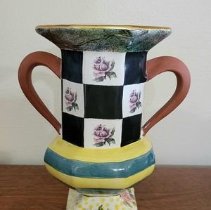 Retired Torquay Trophy Vase by Mackenzie-Childs